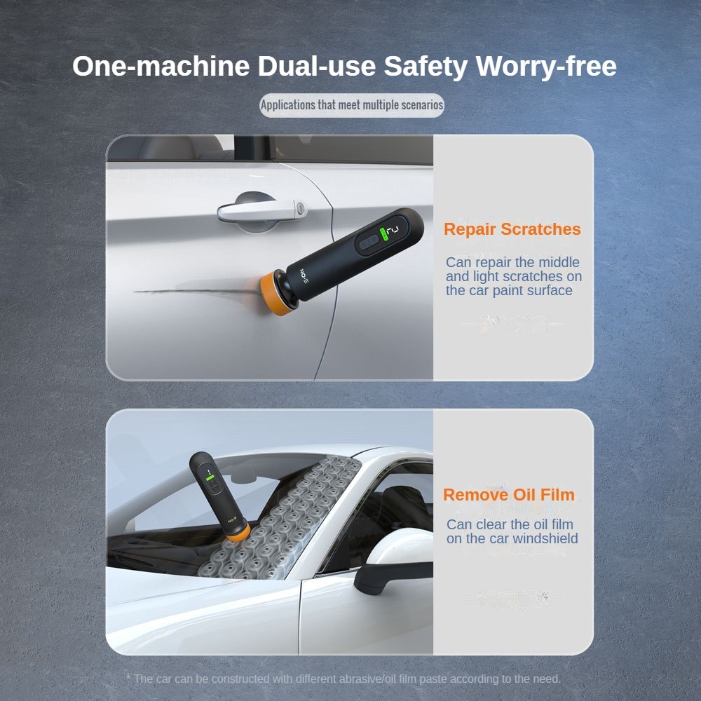 Auto Waxen Polijsten Schuurmachine Automotive Verf Kras Repareren Machine Voorruit Glas Olie Film Verwijderen Machine