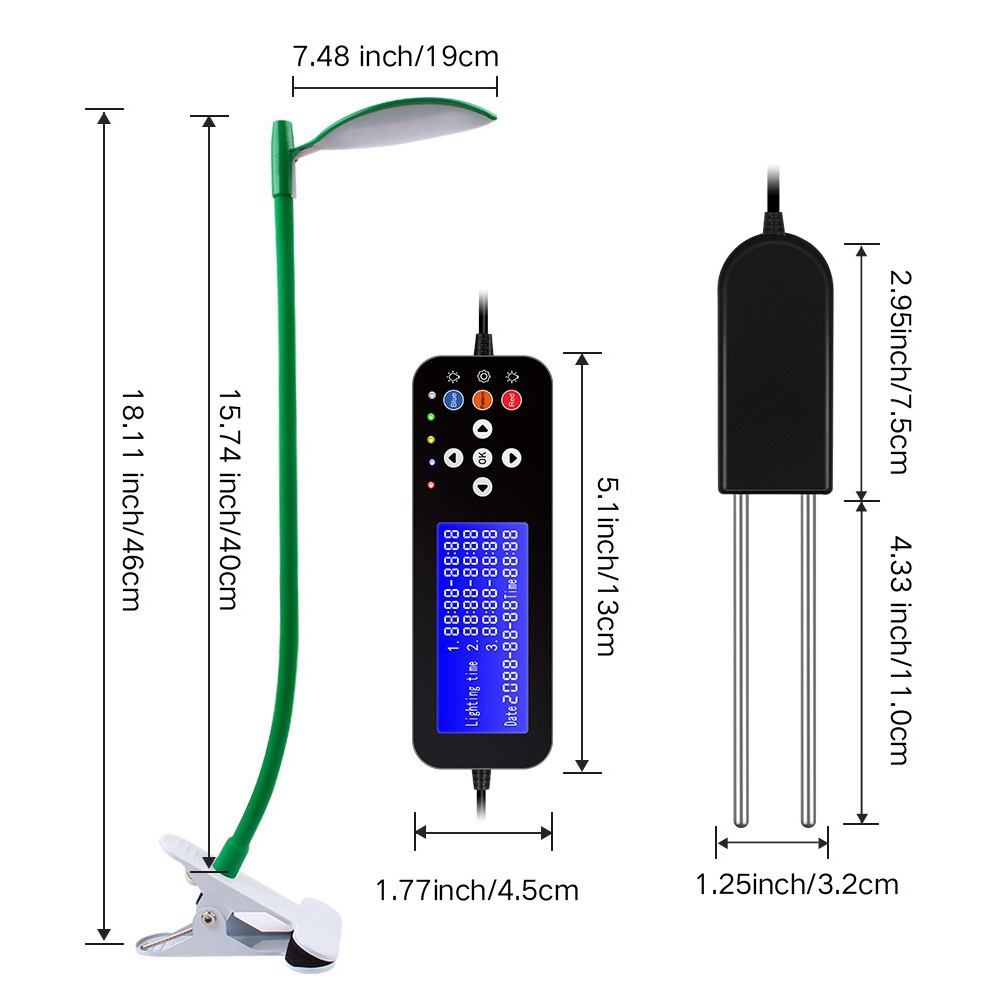 Grow Light 21LED Grow Light Flexible Plant Growth Clip Lamp for Indoor Greenhouse Plants Led Grow Light Plant Light