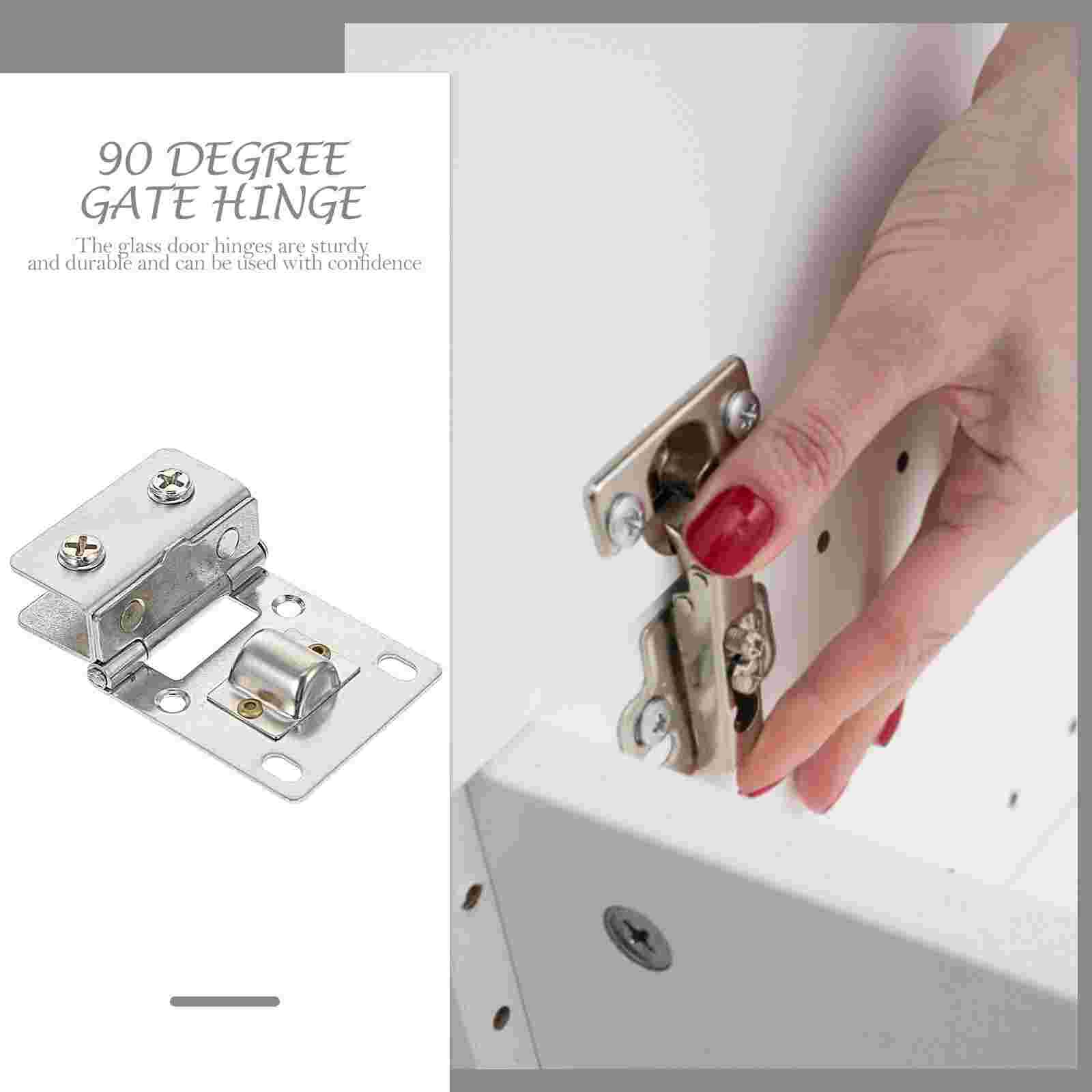 4pcs Glass Door Clip Hinge Glass Gate Pivot Hinge Glass Shower Door Hinges