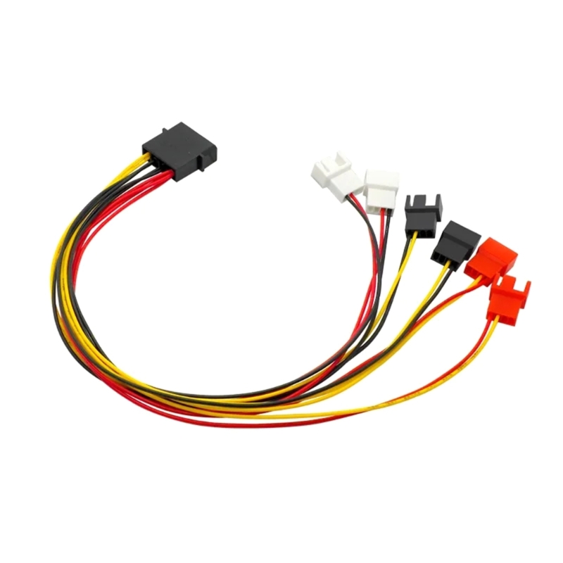 Adaptateur ventilateur Molex 4 broches à 3 broches/4 broches, 12V 7V 5V, adaptateur ventilateur PC, séparateur Molex 4 à