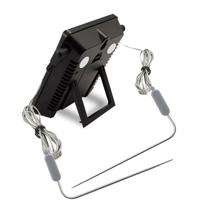 Dual Probe Digital Cooking Meat Thermometer Large LCD Backlight Food Grill Thermometer with Timer Mode for Smoker Kitchen BBQ