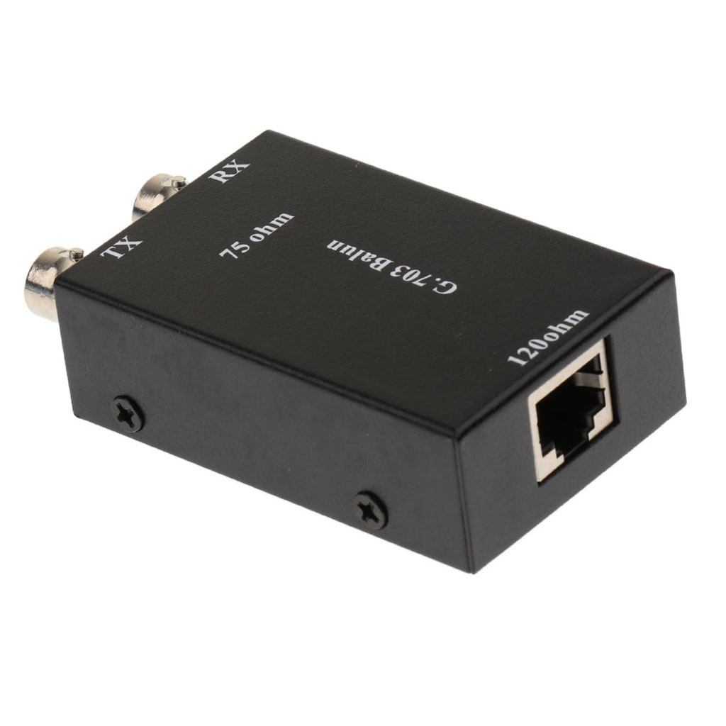 Convertisseur de média BNC vers RJ45 de supérieure coaxial vers Ethernet adaptateur Balun vidéo ITU/CCITT G.703