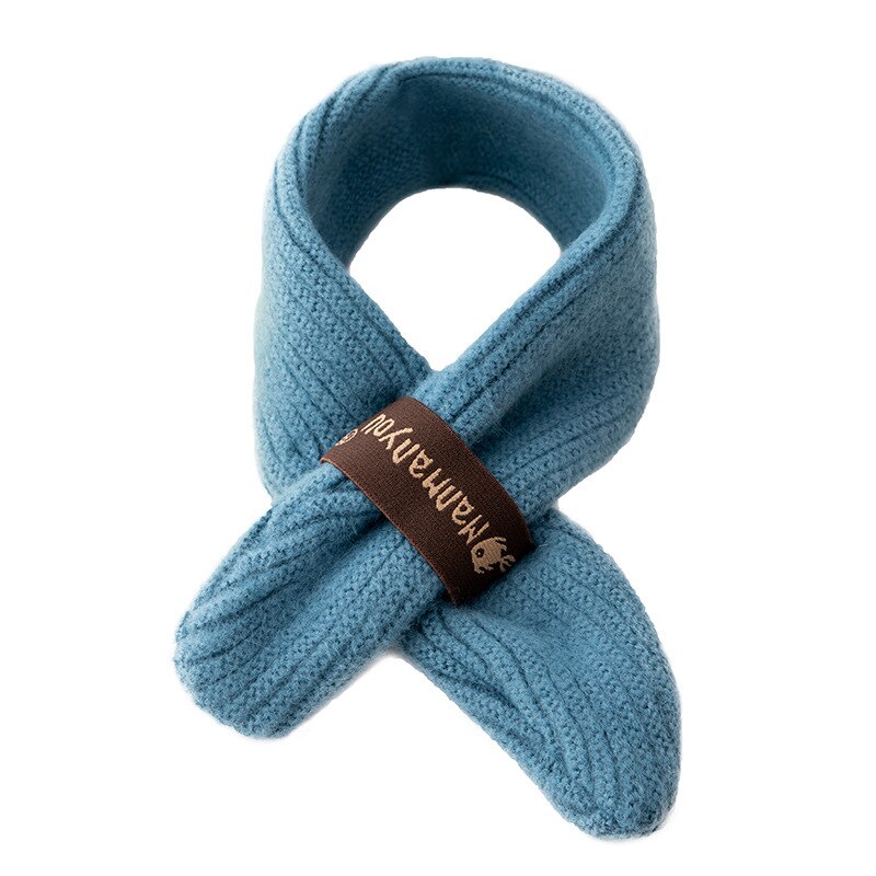 Winter baby scarf boys cross scarf winter and autumn knitted warm girls collar children scarf trend