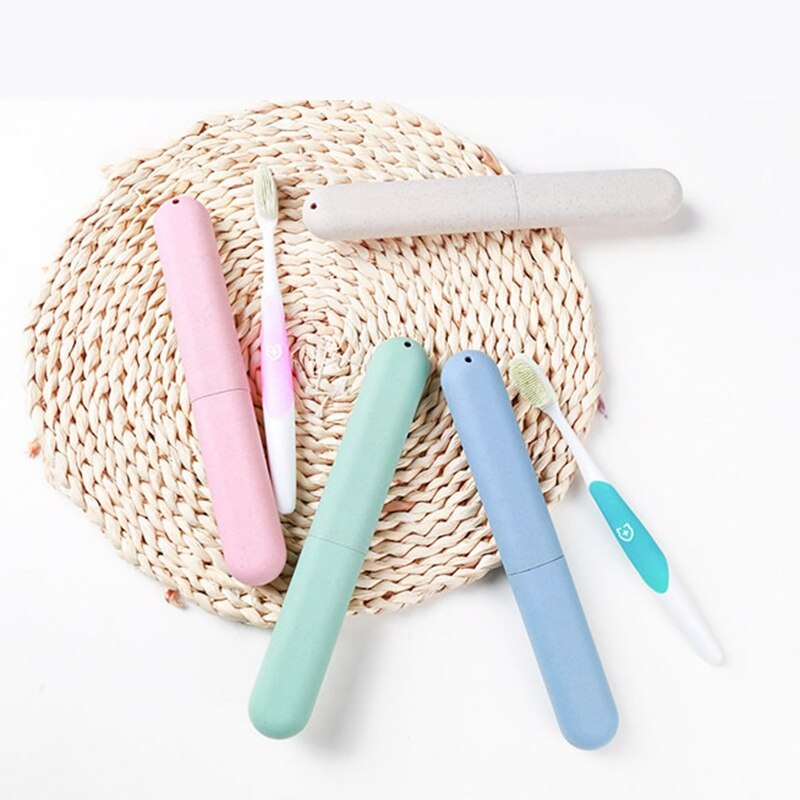 Travel Accessories Toothbrush Tube Cover Case Cap Plastic Suitcase Holder Baggage Boarding Portable Packing organizer