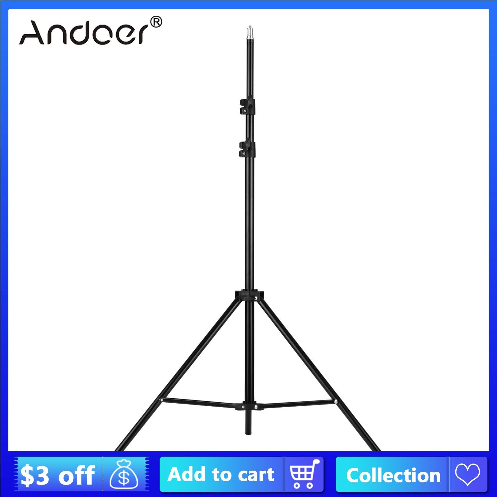 CZ RU Einstellbare Metall Stativ Stativ Max. höer 2M/6,6 ft w 1/4 Zoll Schraube für Studio LED Video Licht Regenschirm Ring Licht