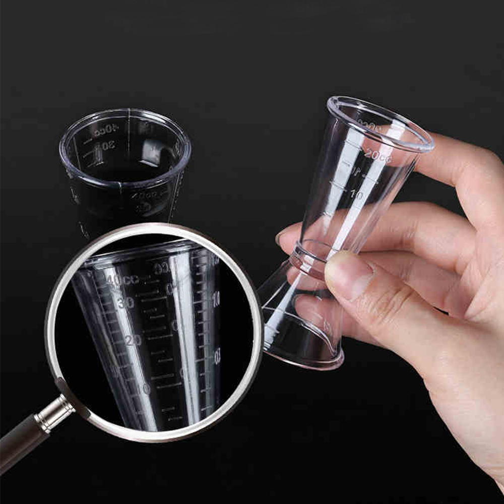 Taza medidora para coctelera, herramienta de cocina para Bar, vaso medidor de Alcohol y bebidas, 10/20ml o 20/40ml