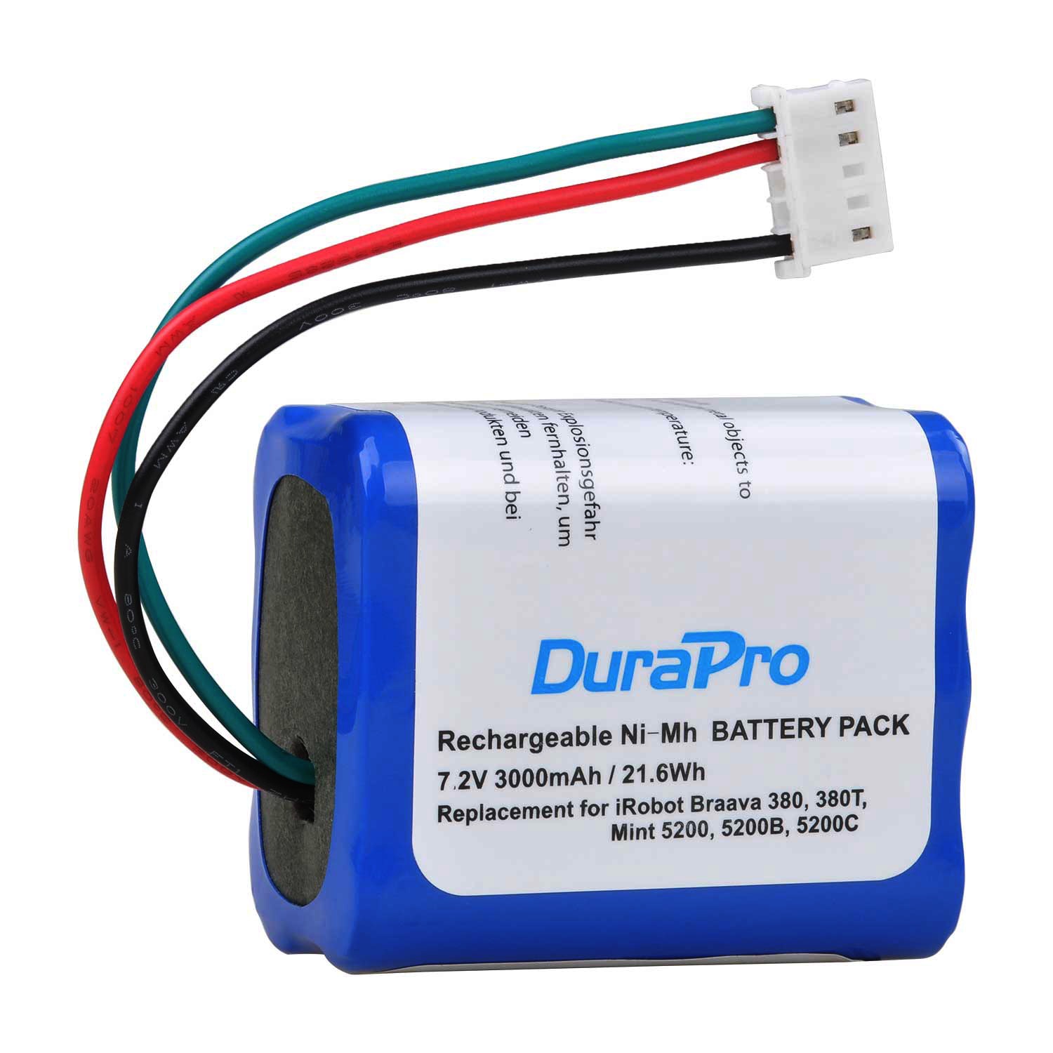 380T 380 390T Mint 5200 5200B 5200C 7.2V 3000Mah Oplaadbare Ni-Mh Batterij Voor Irobot Braava