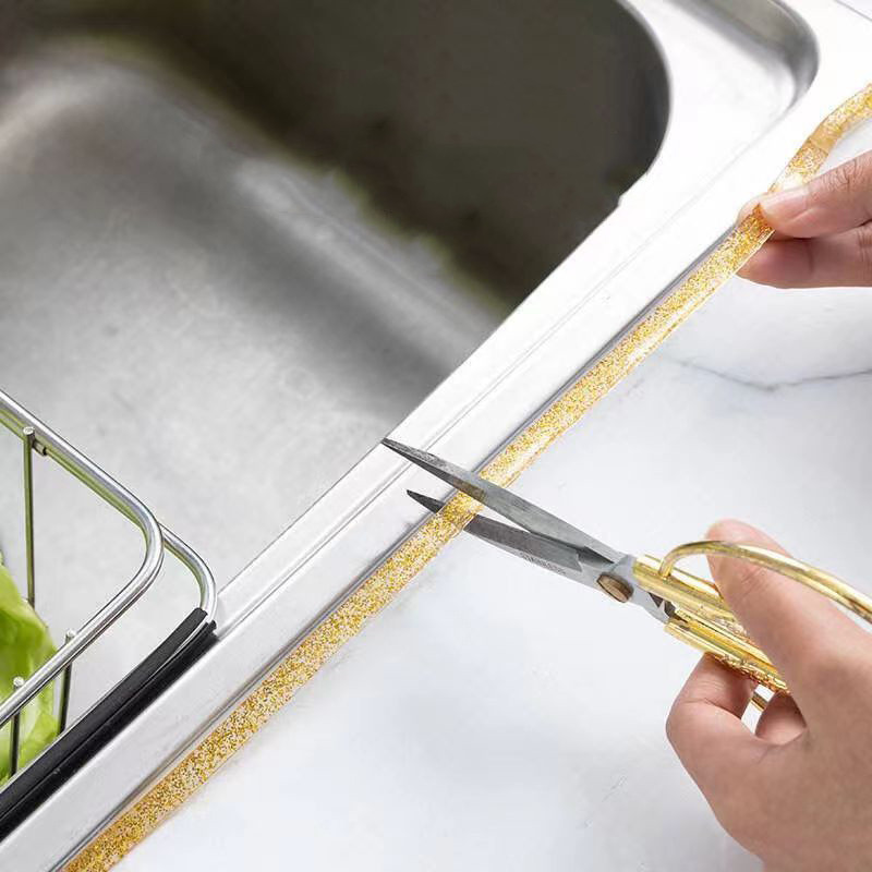 Nastro autoadesivo per spazi tra piastrelle da 6 m, cucina, bagno, resistente al muffa, impermeabile, bellissimo nastro per cucitura, parete, pavimento, linea per spazi vuoti