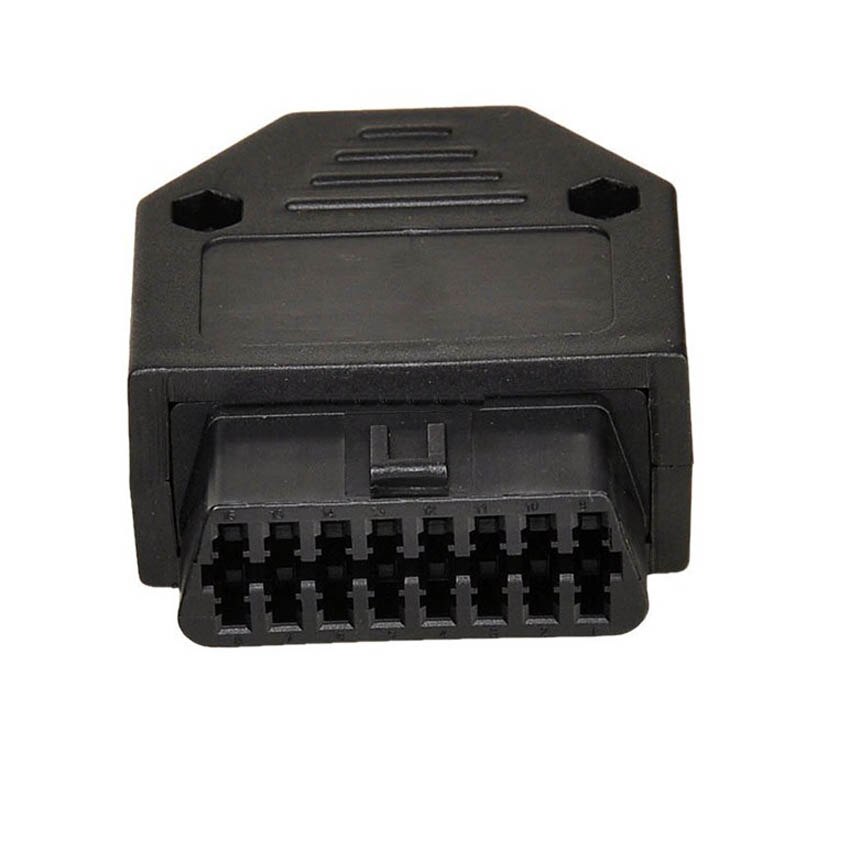 Universal OBD2 OBD II OBD 2 16 Pin Connector Female Diagnostic Plug OBD Connector Plug + Shell + Terminal + Screw