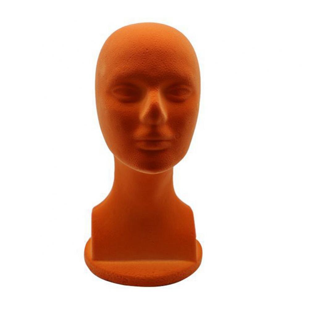 Female Foam Head Mold Wig Hat Headwear Display Model Styling Salon Mannequin: Yellow