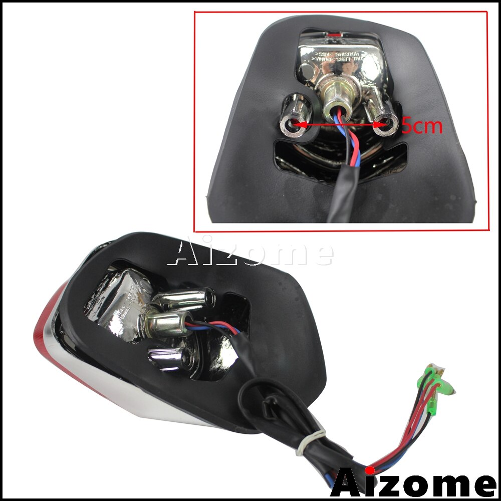 Universele Motorfiets Achterlicht Voor Harley Yamaha Suzuki Honda Shadow Sabre 1100 VT1100C2 VT400 VT750 Achterlicht Brake Stop Light