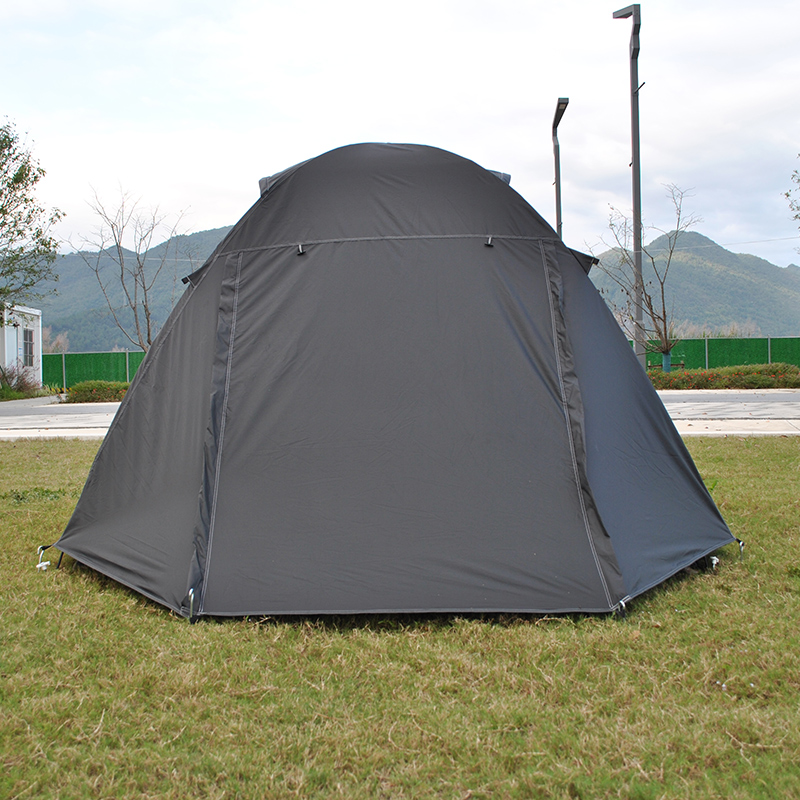 Campingzelt mit Regenschutz, 2 Zelt für 3 Personen, eingestellt in 10 Minuten, wetterfestes Zelt für Camping, Feste, Hinterhof, 2 Schichten