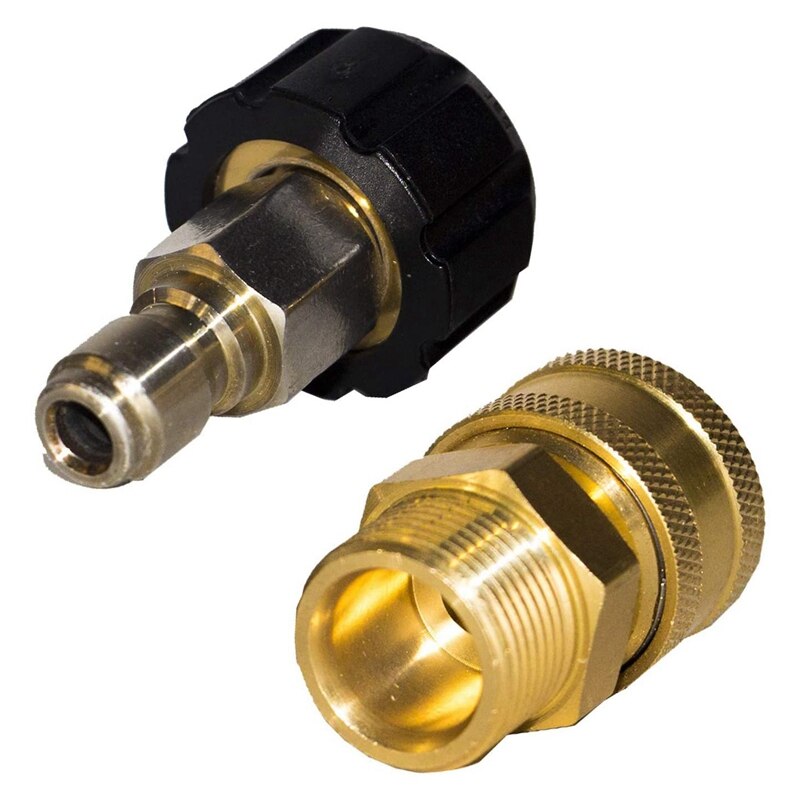 Pressure Washer Adapter Set, Quick Connect Washer Wand, M22 14mm to 1/4 Inch