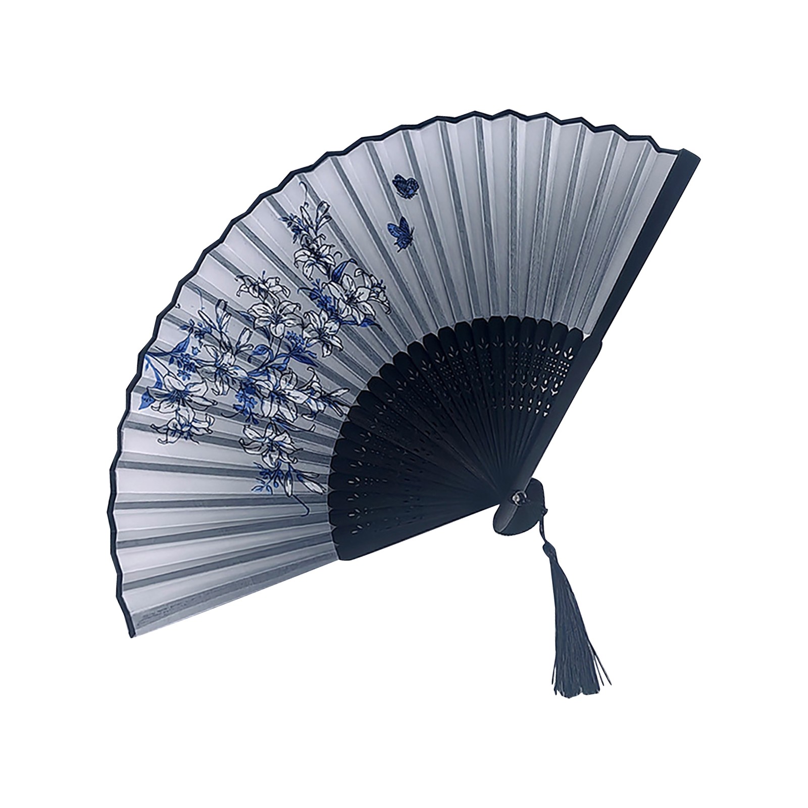 Abanico antiguo Abanico chino Abanico plegable antiguo Abanico de baile Abanicos de mano antiguos Artesanías decoradas Hanfu para fiestas de Halloween Artesanía: Rojo