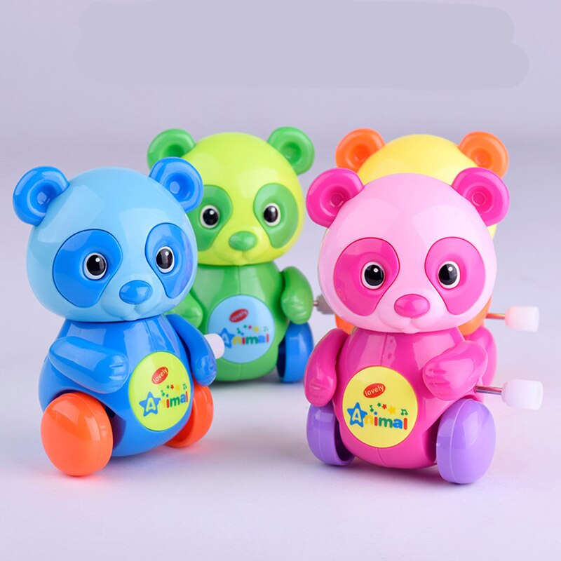 Keten cartoon kikker/panda/clockwork toy/baby speelgoed voor kinderen voor Kinderen/geluid speelgoed