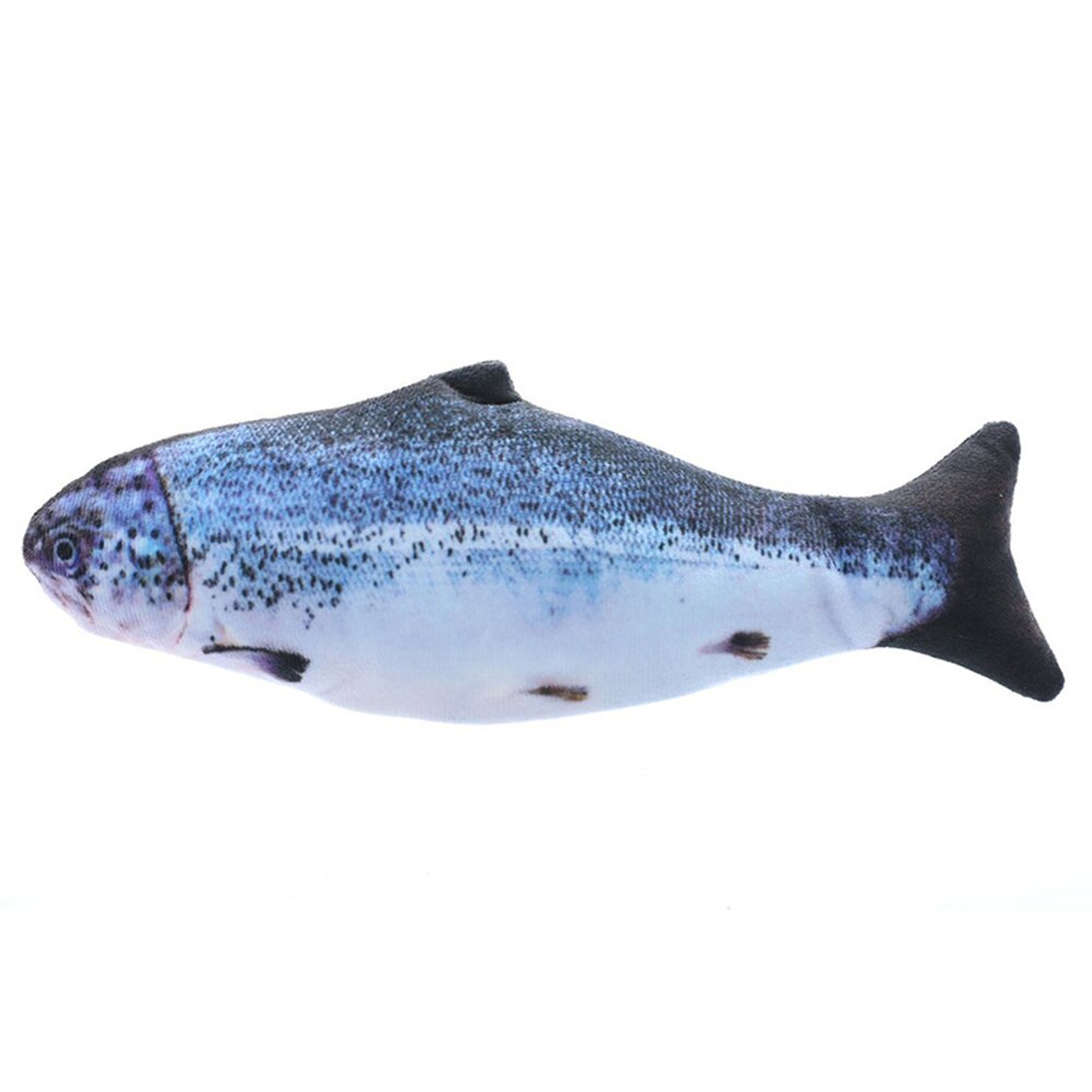 Cat Electric Wagging Fish Toy Chew Resistant Realistic Simulation Fish Plush Stuffed Toy Best Price: USB 2