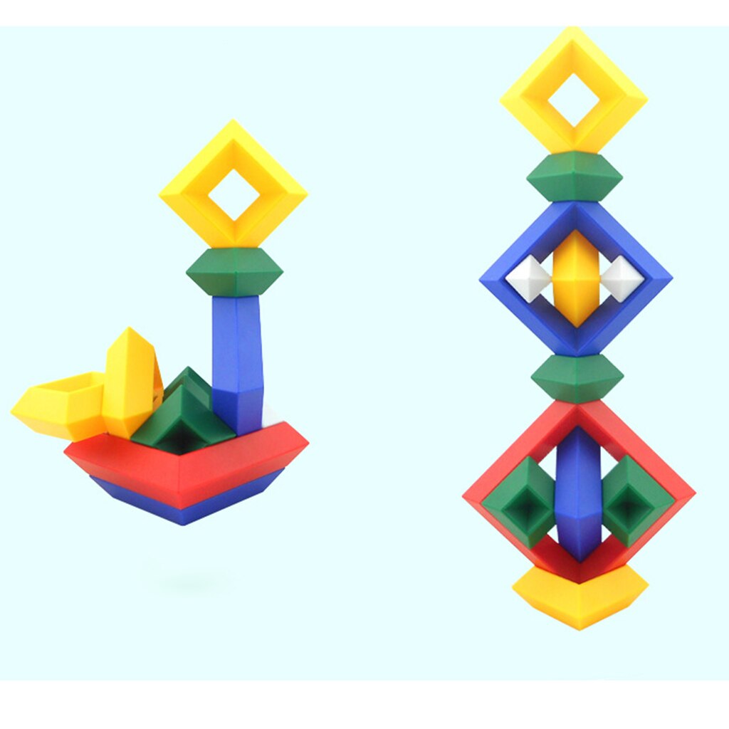 30 pièces/ensemble pyramide en constante évolution Chang à blocs multi-formes jeu de modèle
