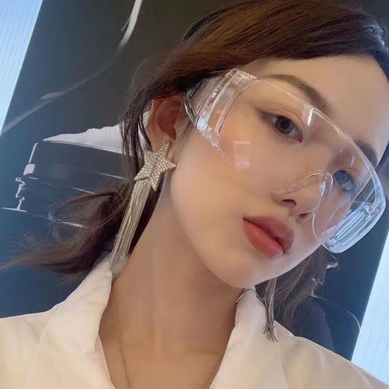1/5Pcs Protective Safety Glasses Work Eye Protective Safety Goggles Eye Anti-Fog Antisand Windproof Anti Dust Saliva Goggles