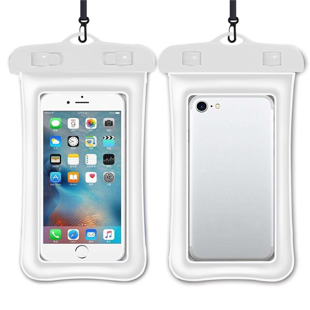 Schwimm Airbag Wasserdichte Schwimmen Tasche Telefon fallen Für iphone 13 12 Profi Max Samsung Xiaomi Redmi Hinweis 10 9 Profi huawei P30 P20 Abdeckung Fall Startseite: Weiß