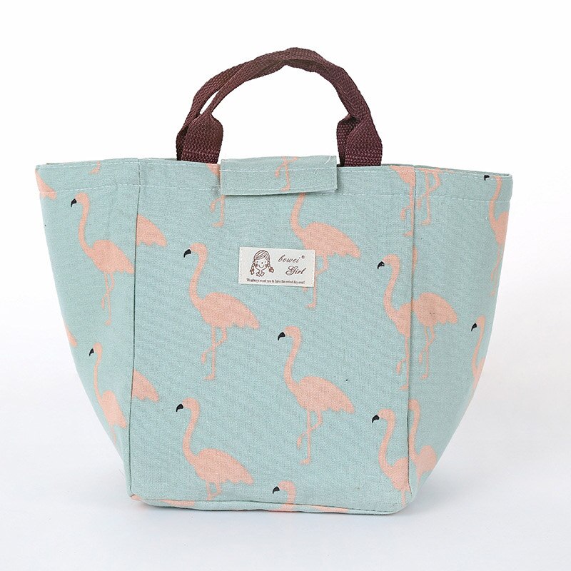 Baby Milch Flasche Isolierung Flamingo Taschen Wasserdichte Tragbare Mittagessen Tasche Kleinkind Milch Brust Flaschen Halten Warme Thermische Tasche MBG0298: Grün Flamingo