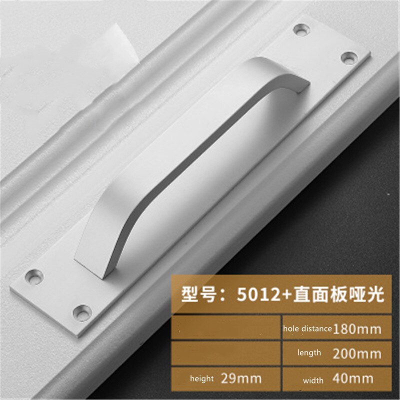 1pc Aluminum alloy sliding door handles Cupboard Cabinet drawer knobs pulls handles Furniture hardware and accessories: 5012-silver
