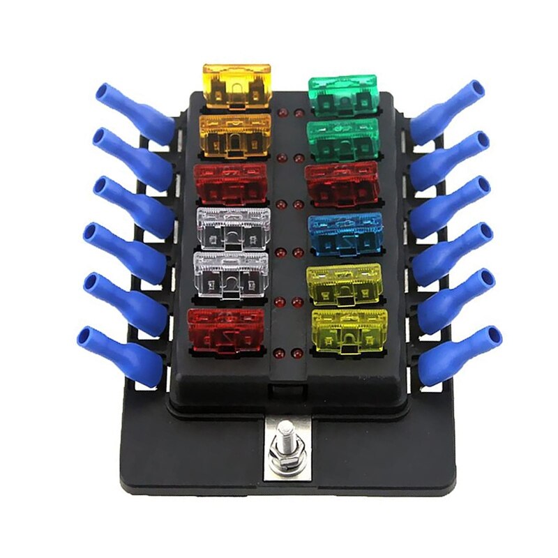 6 Wege 12 Asserdichter Sicherungskastenhalter, 6 Stromkreis Mit