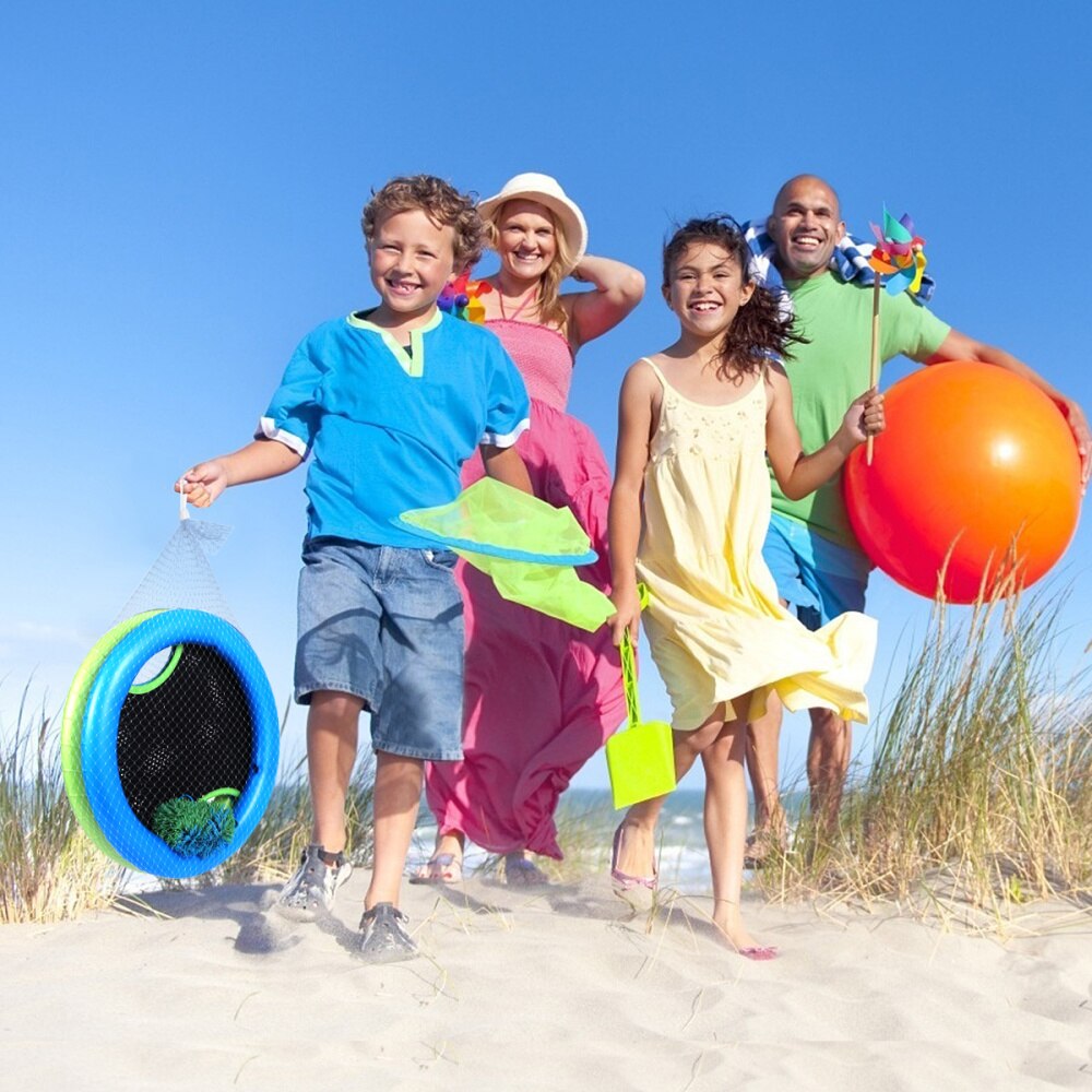 Vorcool Slap Bal Hand Trampoline Super Disc Flying Disk Bounce Game Met Rubberband Bouncy Bal (Willekeurige Kleur)