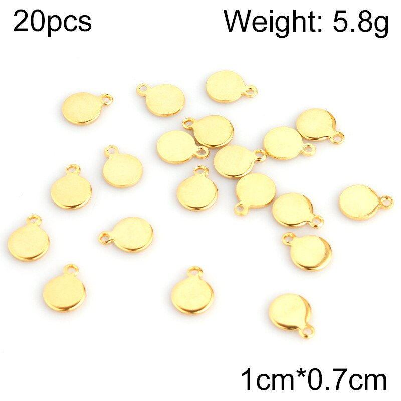 20 Stks/partij Hanger Sieraden Maken Rvs Hangers Stempelen Dog Tags Charms Diy Ketting Hanger Sieraden Vinden Groothandelaren: Violet