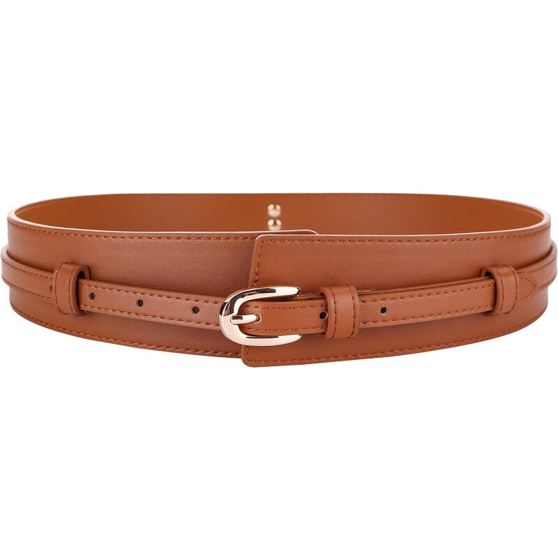 Wide cowskin Cummerbund Women's Cummerbunds knot real leather ...