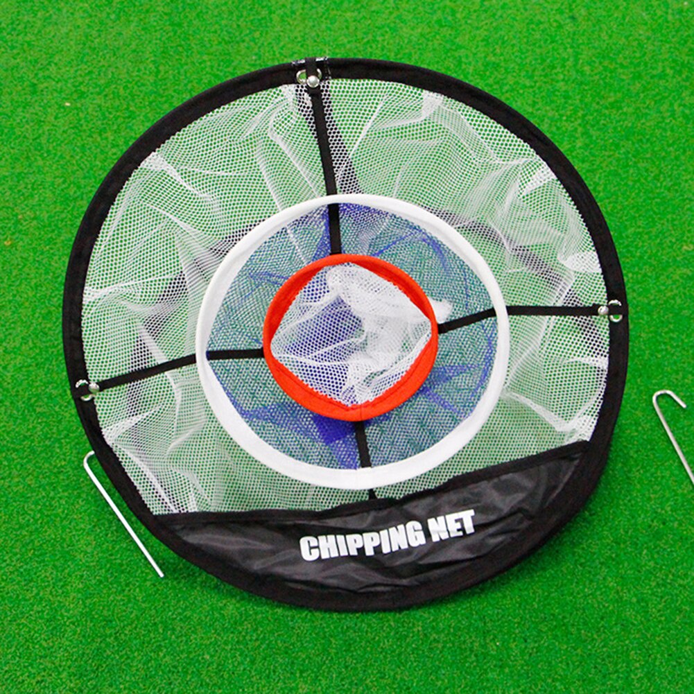 3 Layer Portable Folding Pitching Golf Target hitting Training Practice Chipping Net Basket for kids home party club yard game