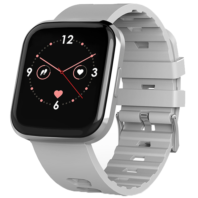 Montre de Sport montre intelligente hommes étanche pression artérielle Smartwatch femmes Fitness Tracker plein écran tactile montres pour Android IOS: Y77 Gray