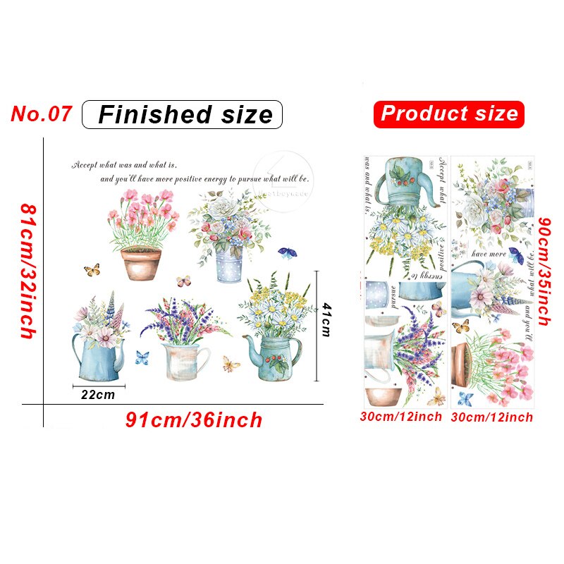 Magnolia Tak Muurstickers Voor Slaapkamer Woonkamer Sofa Tv Achtergrond Muur Decor Vogels Nest Sticker Home Decor Wallpapaers: No.07