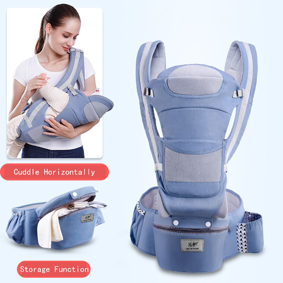 Baby Carrier Ergonomic Baby Carrier Soft Breathable Adjustable Multi-Function Ergonomic Carrier 0-48 months: EM0440