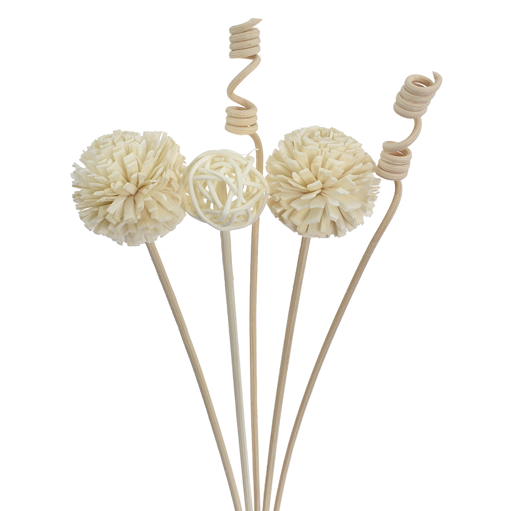 6 stk. /8 stk. /9 stk. kunstige blomster rattan rør duft aroma diffuser refill stick gør-det-selv blomster