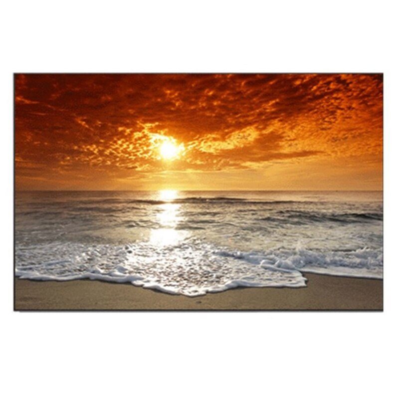 Sunsets Natural Sea Beach Landscape Posters And Prints Canvas Painting Panorama Scandinavian Wall Art Picture For Living Room: XL