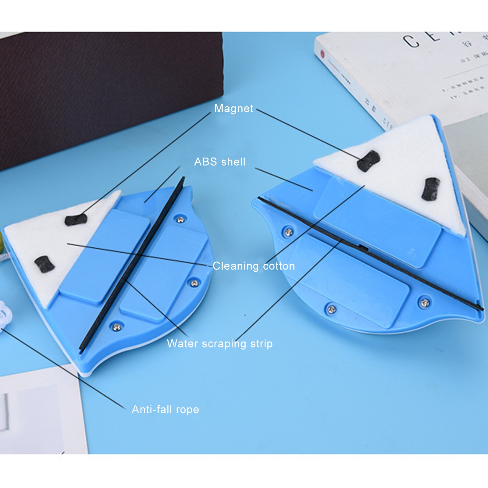 Magnetic Window Cleaner Magnetic Glass Wiper Window Cleaner Exterior Magnetic Window Cleaner Glass Cleaner Brush Window Wiper