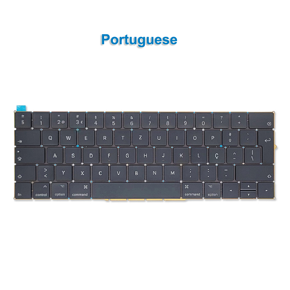 Laptop Keyboard For Macbook Pro 15" A1990 13" A1989 Keyboard US UK Slovak French EMC 3214 Year: Yellow