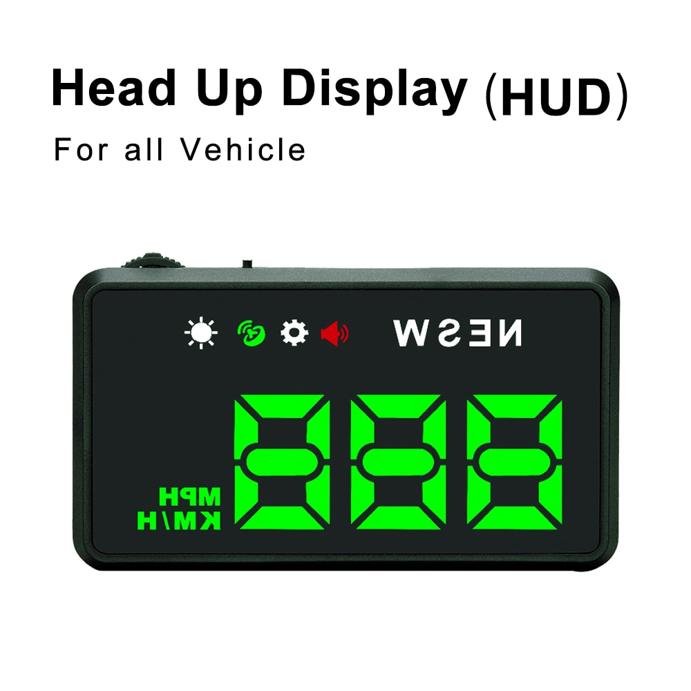 Universal GPS Speedometer 4.5" H1 Speed Odometer Mileage HUD Display Digital Speed Alarm MPH KMH Altitude Display Projector