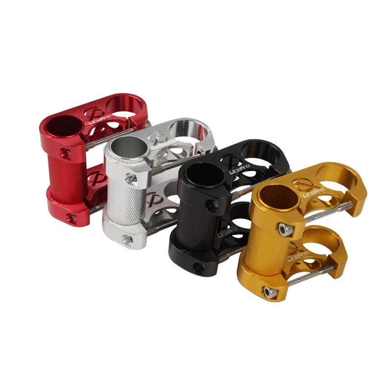 Bicycle Double Stem Riser Bicycle Handlebar Extension Adjustable Double Stem Folding Bike Stem Bicycle Handlebar Stem Extender