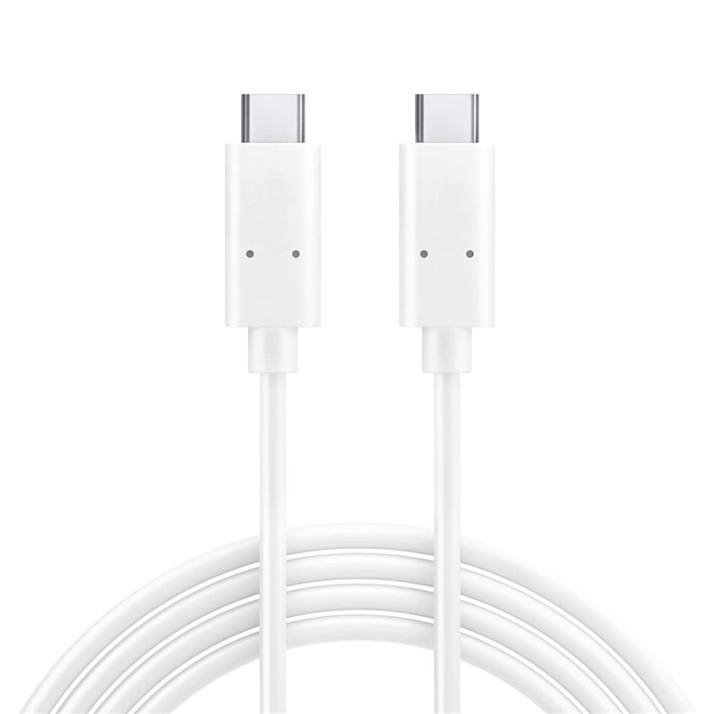 ! 2m usb-c tip c kabel ledning til apple iphone laptop macbook pro 18w 30w 61w 87w strømadapter oplader