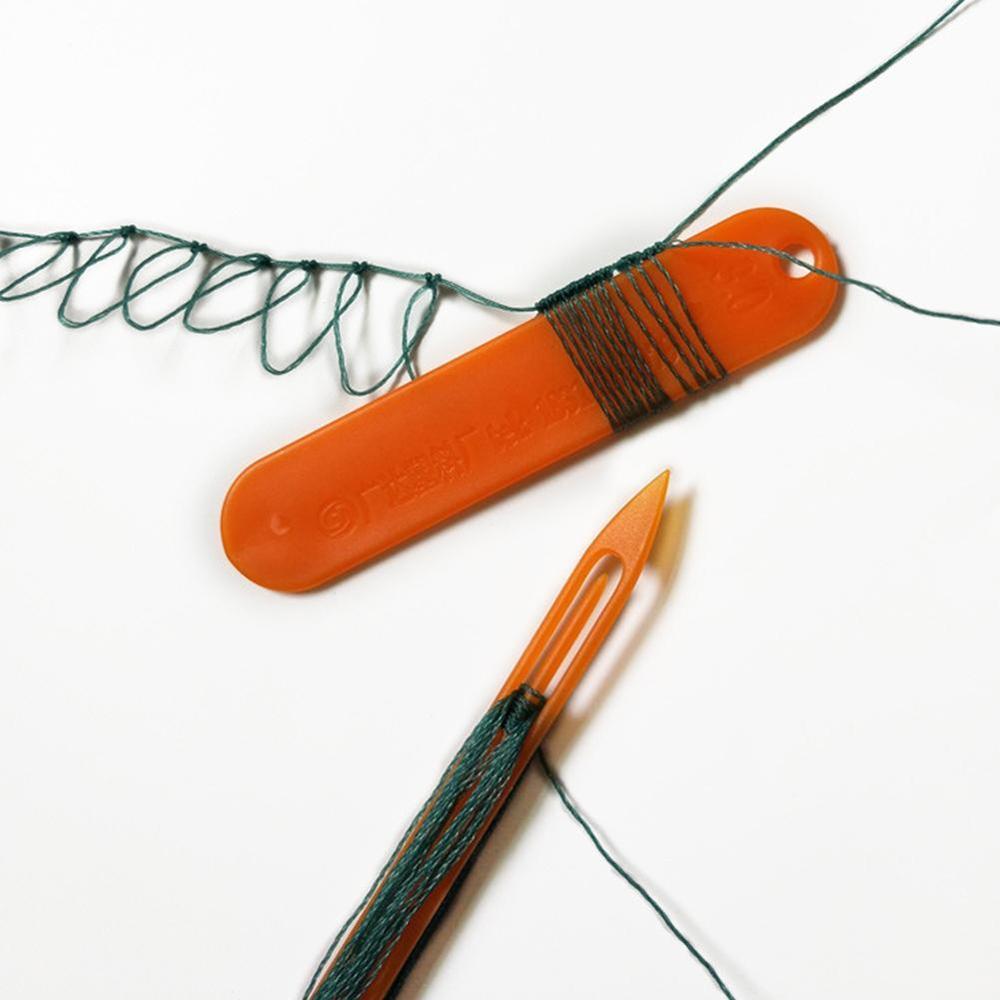 6pcs Plastic Net Shuttle Fishing Netting Shuttle Tackle Plastic Net Making Repair Tools Needle Repair Net Line Mending Weaving