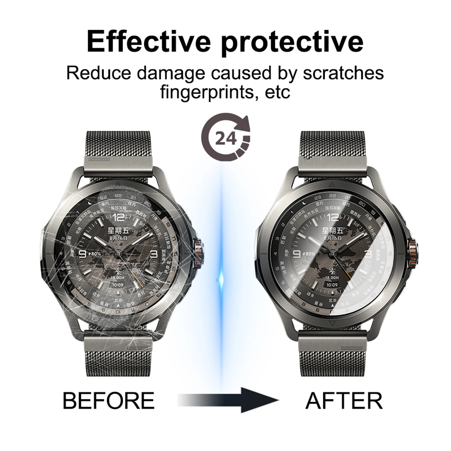 Smartwatch gehärtetes Glas für Xiaomi Uhr S4 S3 Displayschutzfolien für Xiaomi Uhr S3/4 Härte Schutzfolie Abdeckung