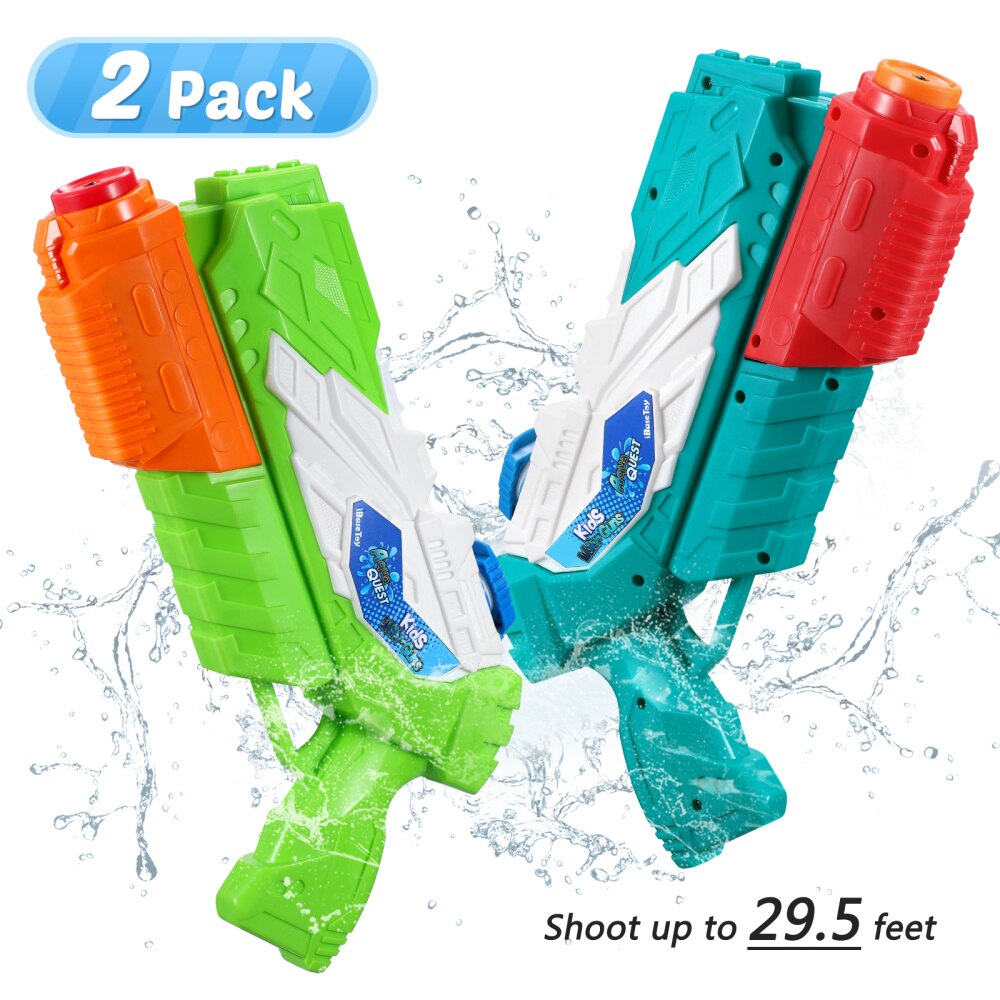 Ibasetoy 2 Stuks 32Cm Kids Water Guns Water Playing Game Shooter Zomer Speelbal Voor Outdoor Zwembad Strand Tuin gazon