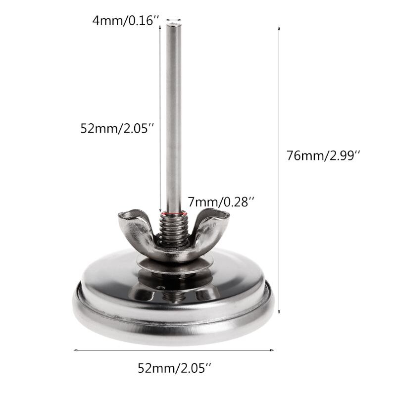 2 " 550f bbq termometer måler grille grille trøyker kull varme indikator