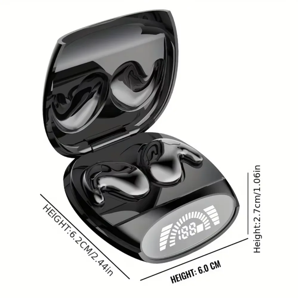 Bluetooth sports 5.3 langattomat korvatulpat, erittäin ohuet, näkymättömyyttä ja melua vaimentavat urheilukuulokkeet kaikille älypuhelimille