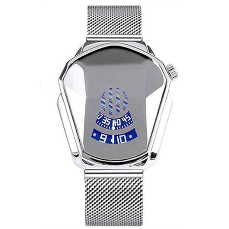 Sports Car Dial Mens Watches Quartz Watch Men Personality Sport Watch Clock Relogio Masculino: Magnet Siver