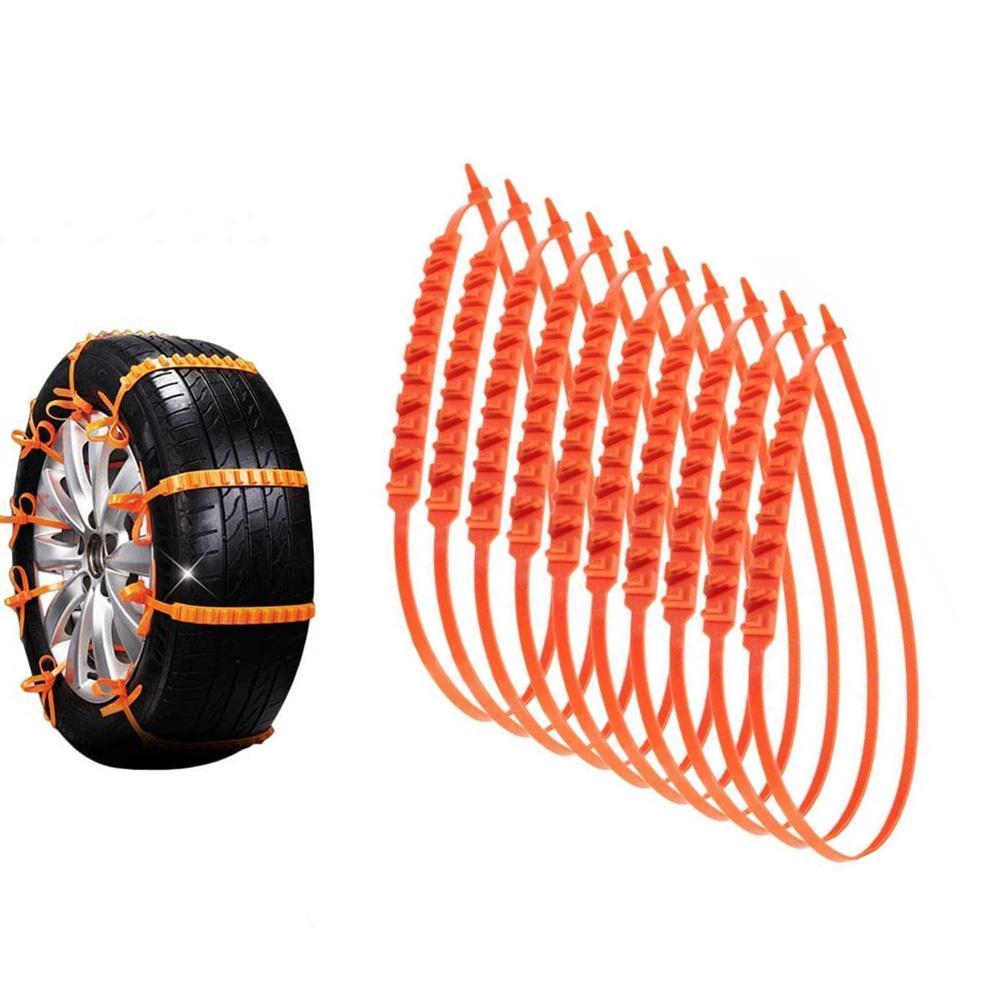 10 stücke Kunststoff Auto Kette Wiederverwendbare Anti Ketten Auto Winter Reifen Räder Ketten Reifen Anti-Schleudern Kette