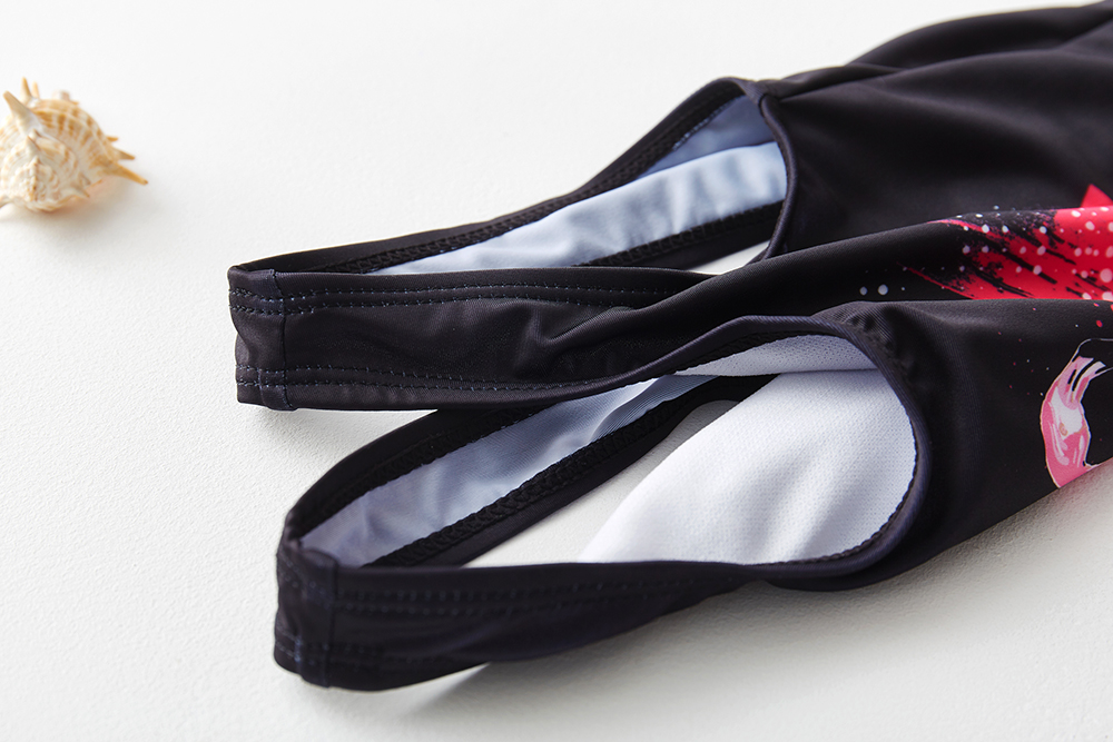 3~12Year Girls swimsuit Flamingo print Girls Swimwear One piece Kids swimwear Kids Girls Swimming outfit Beachwear