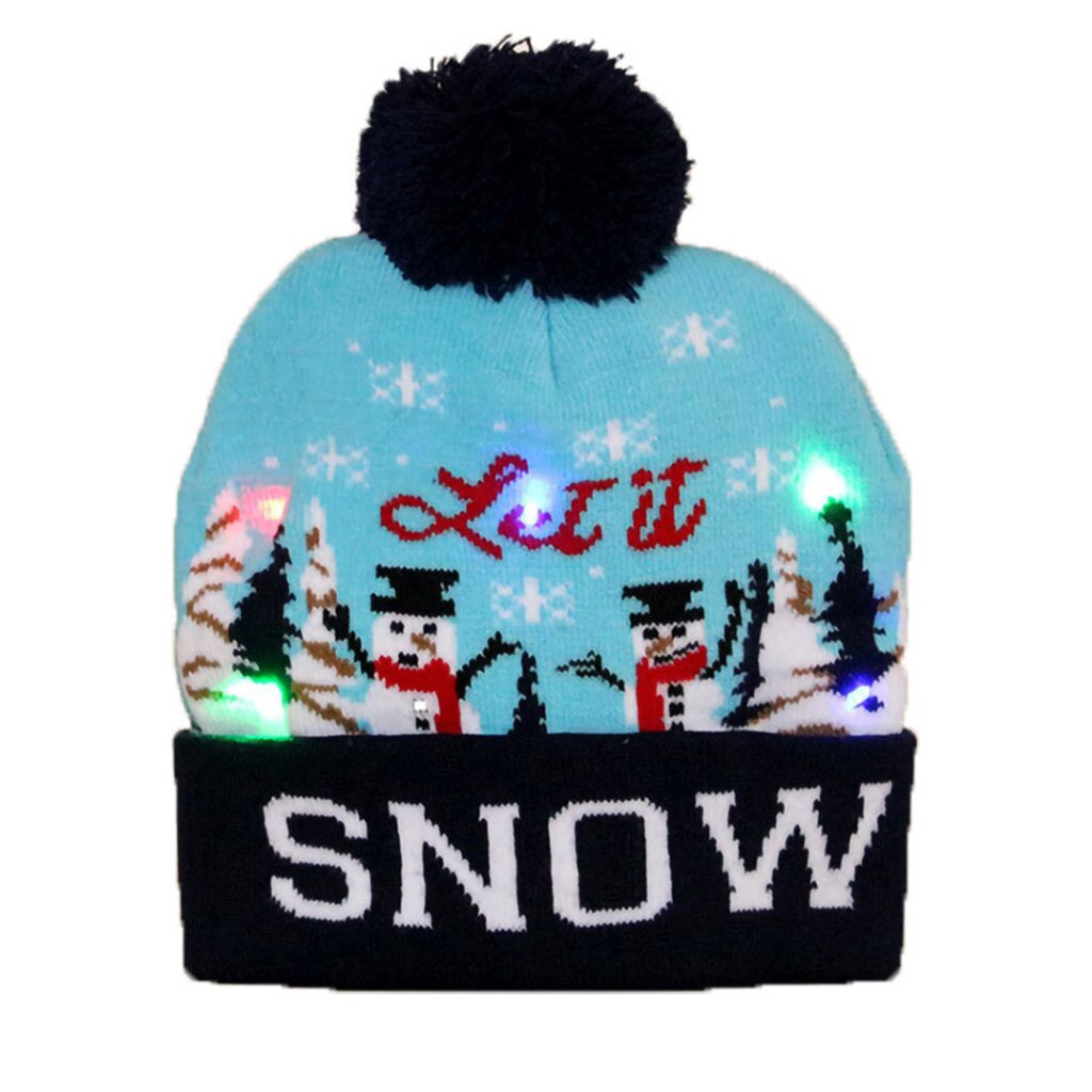 LED Licht-hoch Weihnachten Hüte Weihnachten Santa Hütte Lichter Blinkende Kappe Herbst Winter Hütte Für Frauen Und Männer neue Jahr Dekoration: H