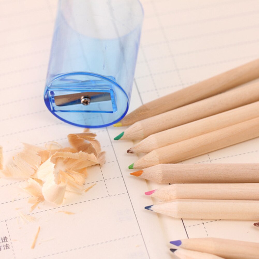 6/12 st barn student konstnär pennor vässare gör det själv skriva rita skissverktyg